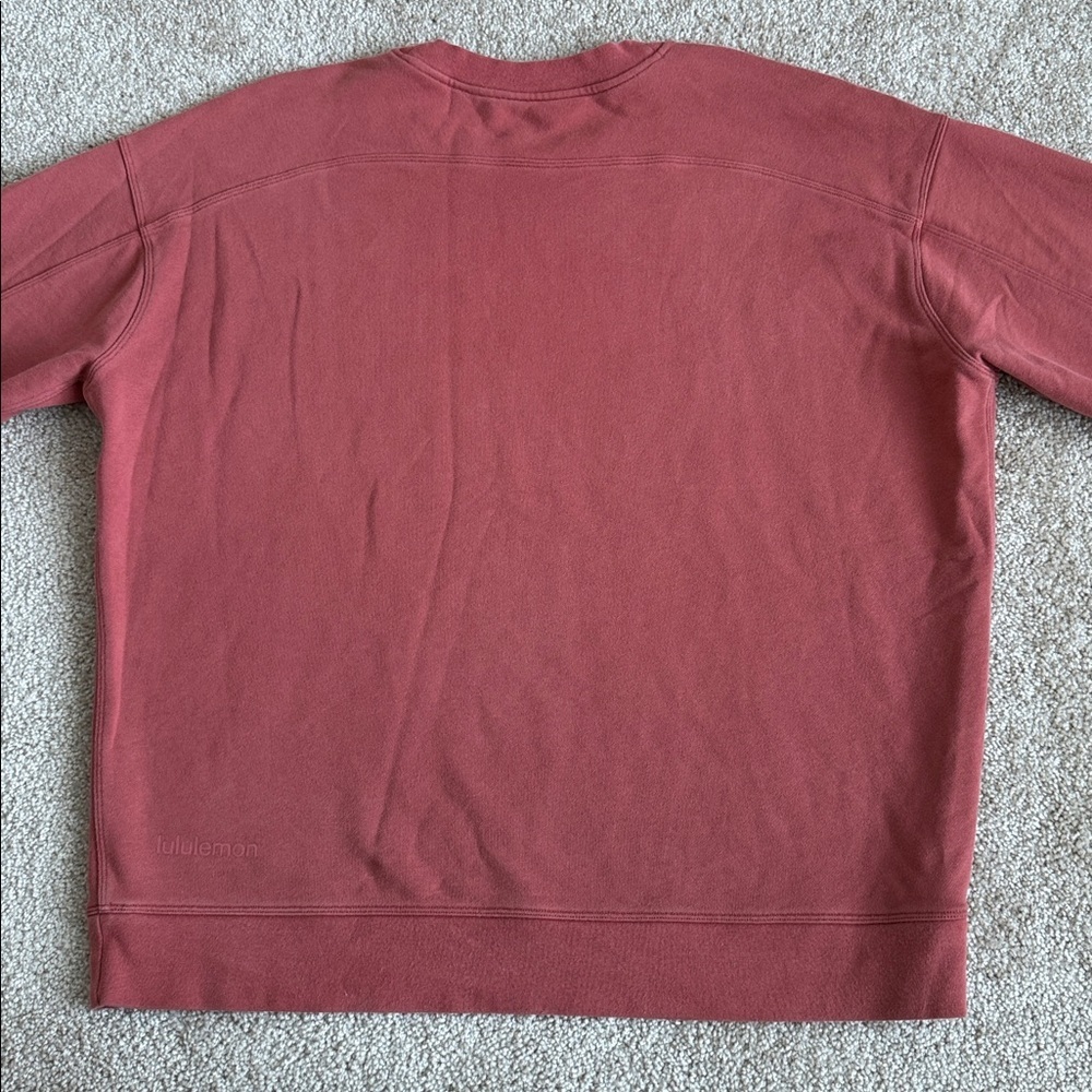 Lululemon Perfectly Oversized Crew Soft Cranberry - Picture 4 of 7